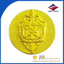 Moeda de prata de ouro de esmalte duro de alta qualidade personalizada, moeda de desafio de metal personalizada
